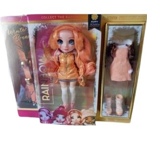 Winter Break Rainbow High Fashion Doll Poppy Rowan 11" Tall Accessories …